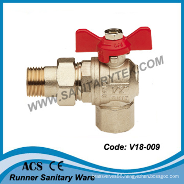 Butterfly Handle Brass Angle Ball Valve (V18-009)